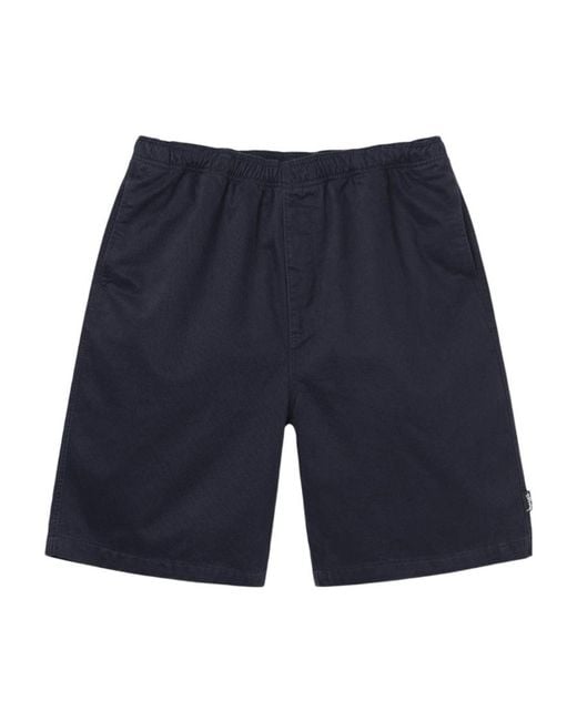 Stussy Blue Stüssy Elasticated Waistband Shorts for men