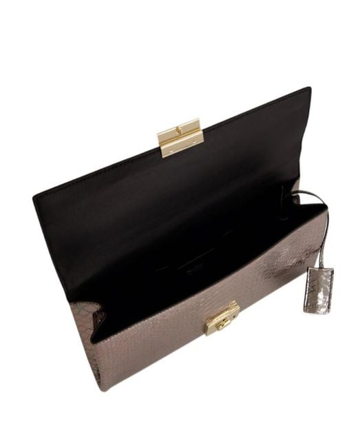 Tom Ford Gray Flap Clutch
