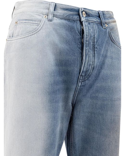 Loewe Blue Straight Leg Jeans for men