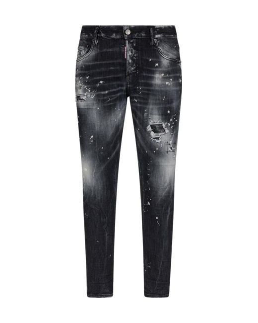 DSquared² Black Multi-Pocket Jeans for men