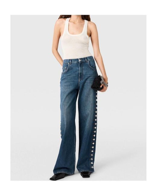 Stella McCartney Blue Button-Detailed Jeans