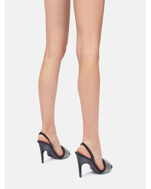 The Attico Black The Rem Embellished Sandals