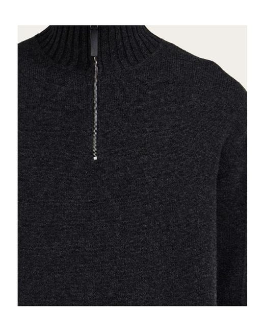 Ferragamo Blue Ferragamo High Neck Pullover for men