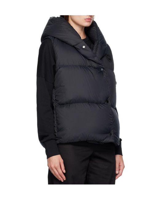 Canada Goose Black Rhoda Hooded Padded Gilet