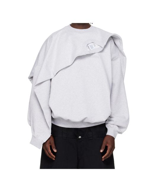 Vetements White Double Layered Pullover for men