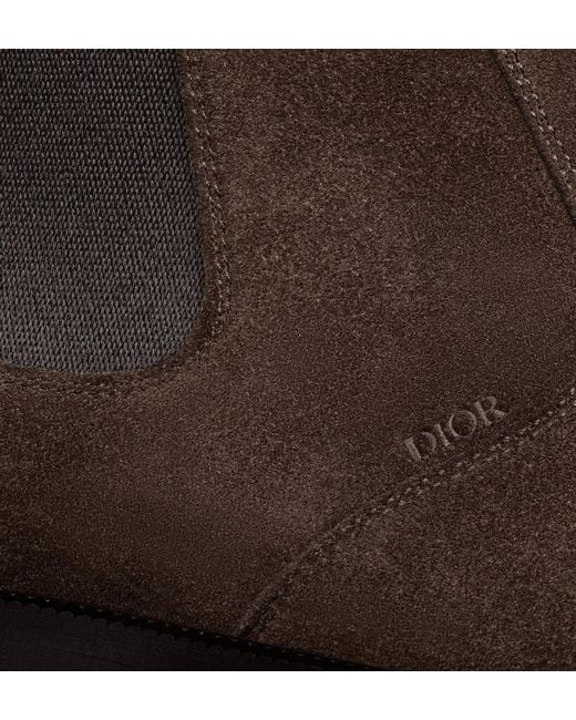 Dior Brown Homme Regency Chelsea Boots for men