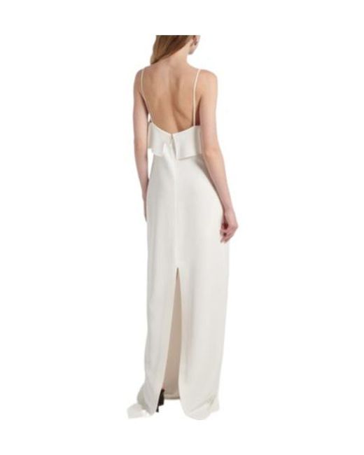 Stella McCartney White Ruffled Gown