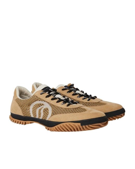 Stella McCartney Brown S-Wave Mesh Sneakers