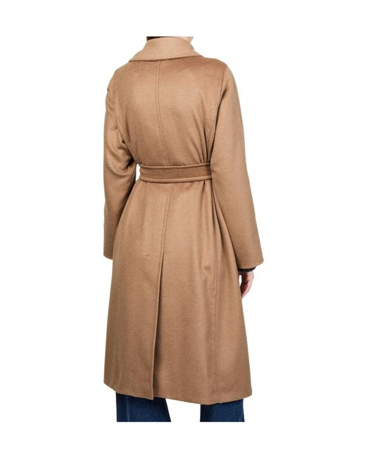 Max Mara Natural Long Belted Coat
