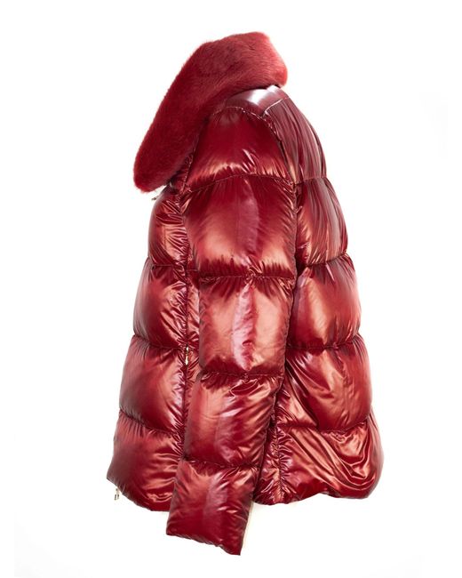 Herno Red Logo Down Jacket