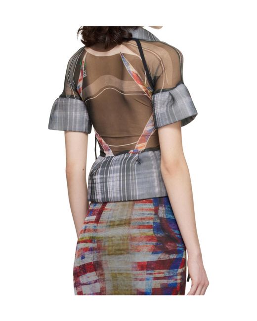 OTTOLINGER Multicolor Mesh Padded Blouse