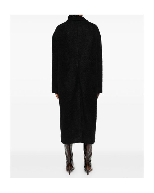Tagliatore Black Double-Breasted Coat