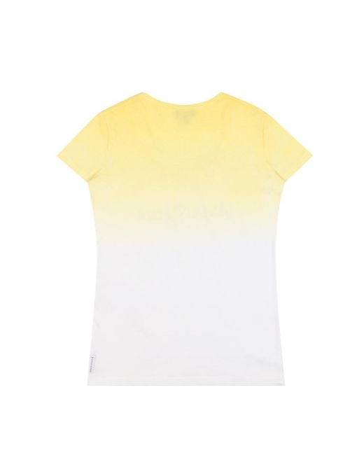 Armani Jeans Yellow T-Shirt With Round Neck And Short Sleeves