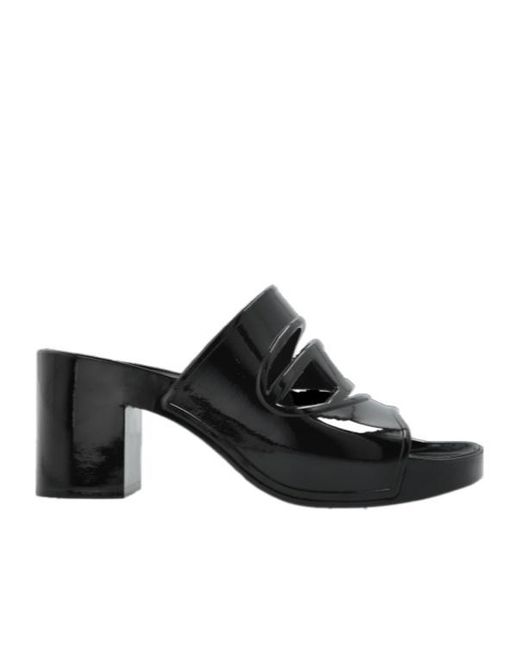 DIESEL Black Sa-Bonnie Heeled Slippers