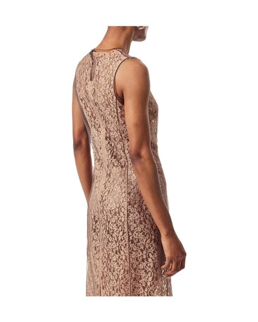 Fendi Brown Lace Dress