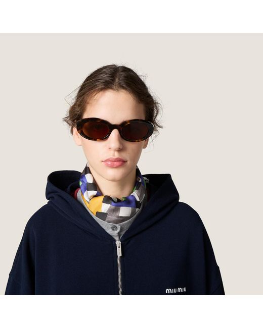 Miu Miu White Eyewear Rêverie Sunglasses