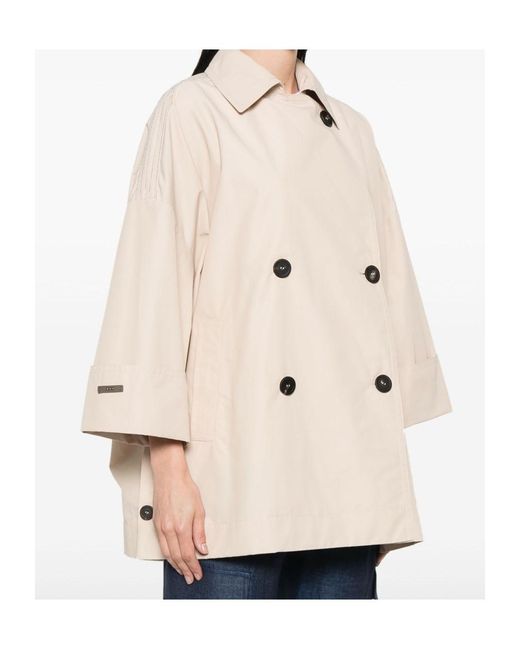 Peserico Natural Double-Breasted Jacket