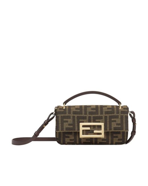 Fendi Brown Baguette Phone Pouch