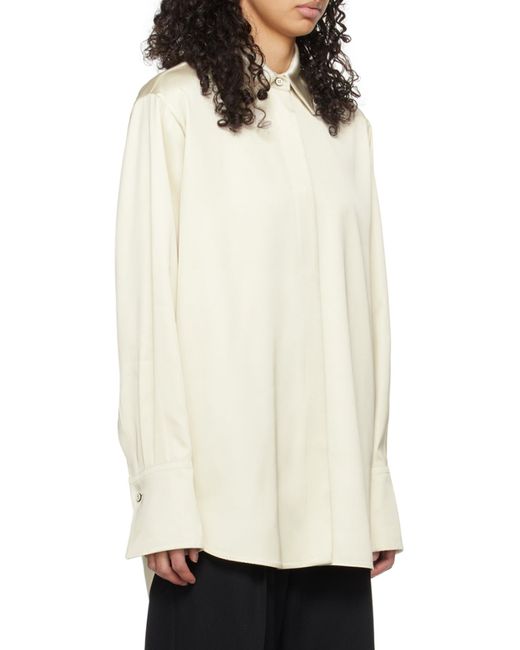 Jil Sander White Silk Shirt
