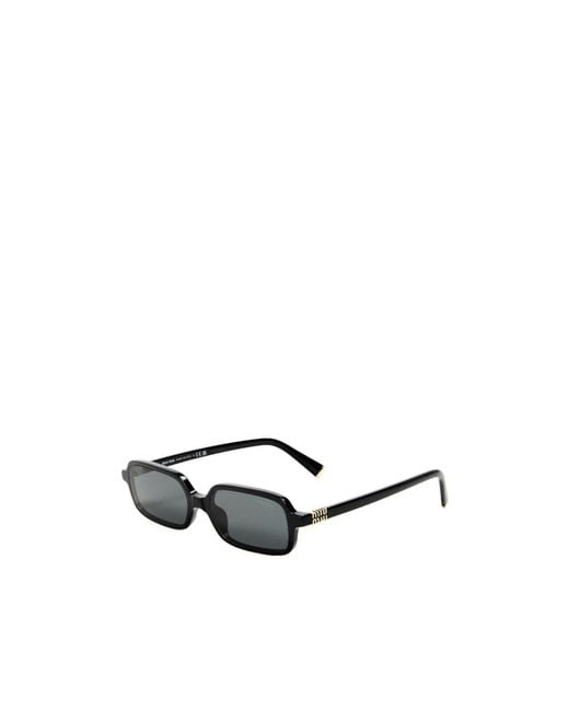 Miu Miu White Rectangle Sunglasses