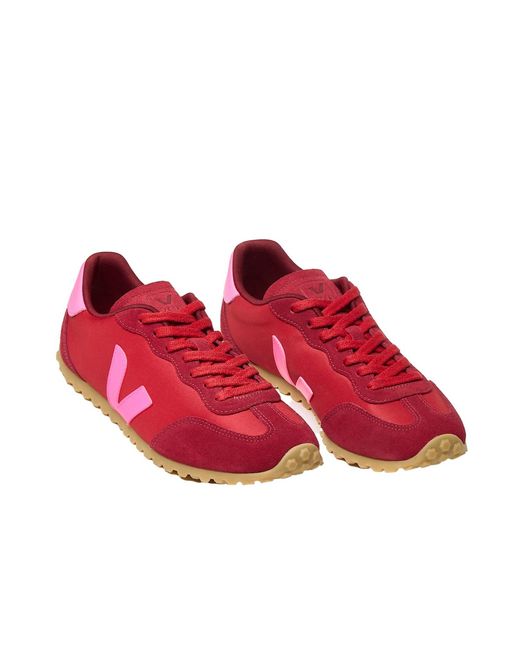 Veja Red Retro Runner Low-Top Sneakers