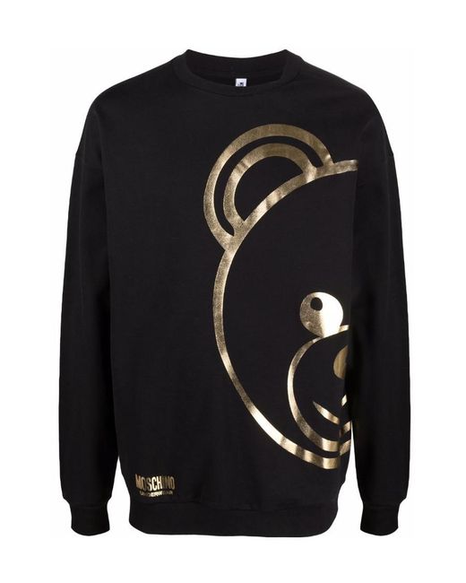 Moschino Black Metal Sense Sweater for men
