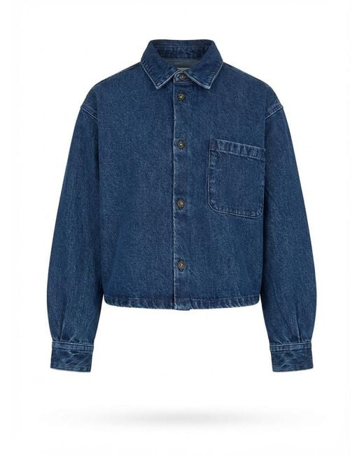 A.P.C. Blue Pocket Samantha Buttoned Jacket