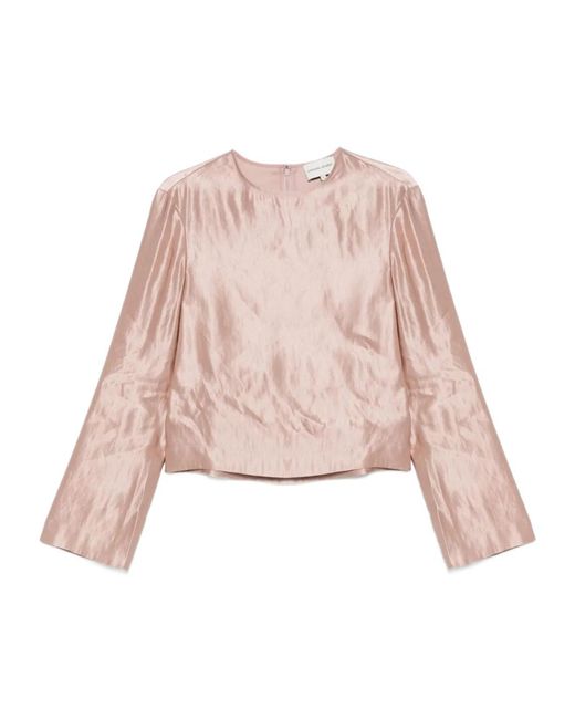 Loulou de Saison Pink Back-Zip Top
