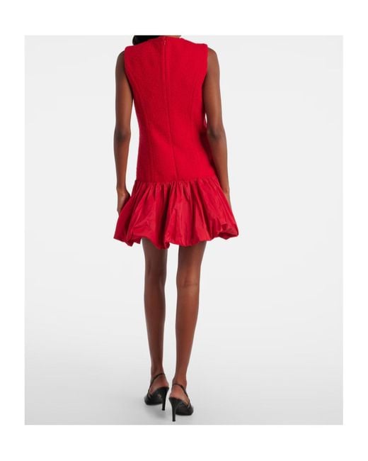Patou Red Tweed Mini Dress