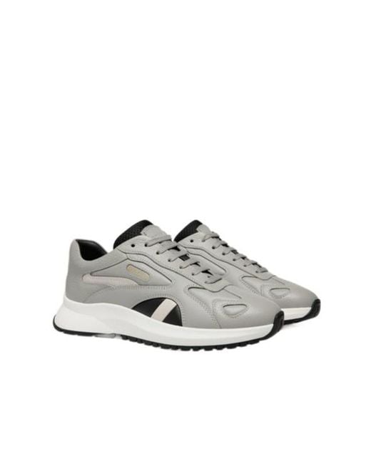 Bally Gray Round Head Low-Cut Casual Shoes for men
