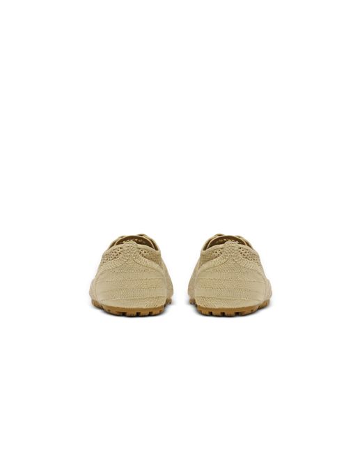Balmain Brown Racer 45 Macramé Low-Top Sneakers