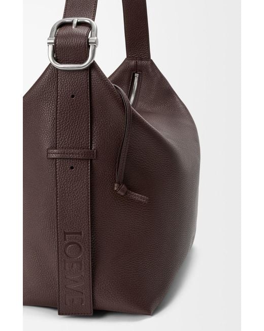 Loewe Brown Zippered Shoulder Bag for men