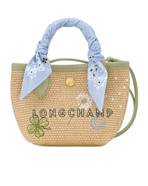Longchamp Metallic Embroidered Mini Shoulder Bag