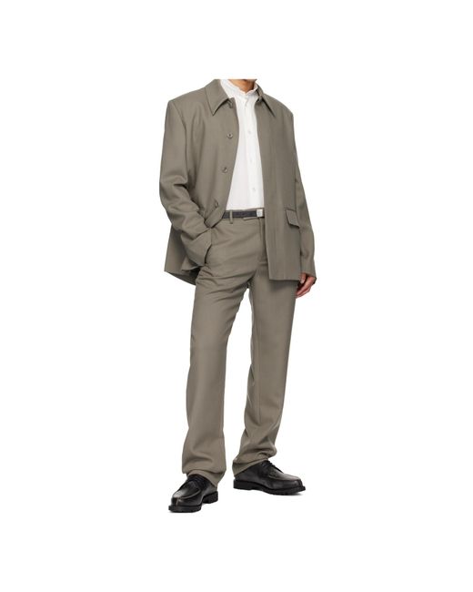 Rier Gray Wool Collar Casual Jacket for men