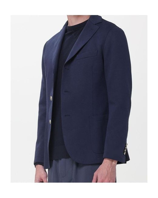 Eleventy Blue Button Blazer for men