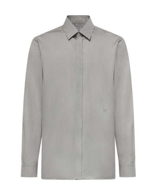 Bottega Veneta Gray Long-Sleeved Shirt for men