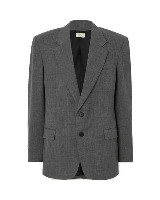 The Row Gray Long Sleeved Suit Jacket