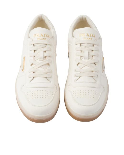 Prada White Downtown Shoes for men