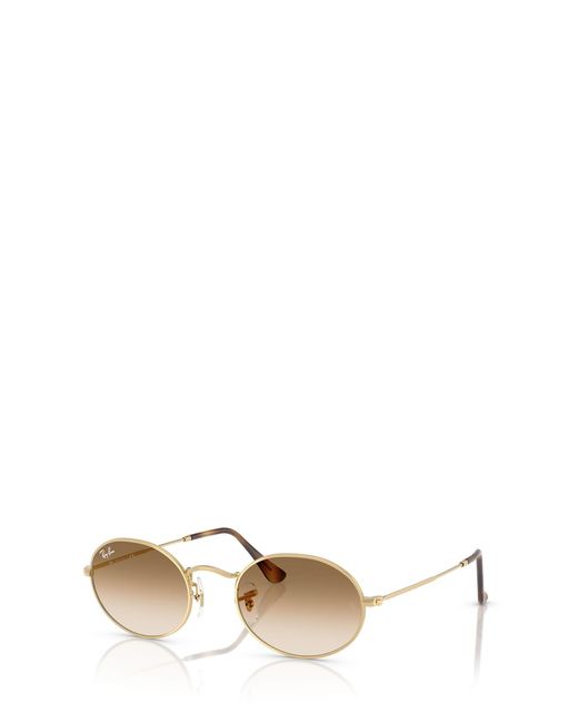 Ray-Ban Natural Oval Metal Sunglasses for men
