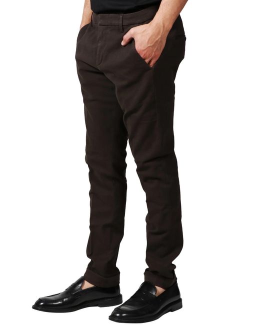 Dondup Black Gaubert Button Trousers for men