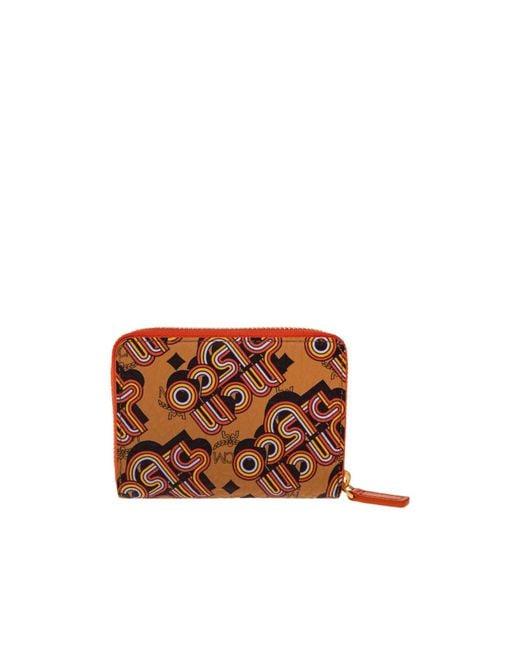 MCM Brown Zip-Around Wallet