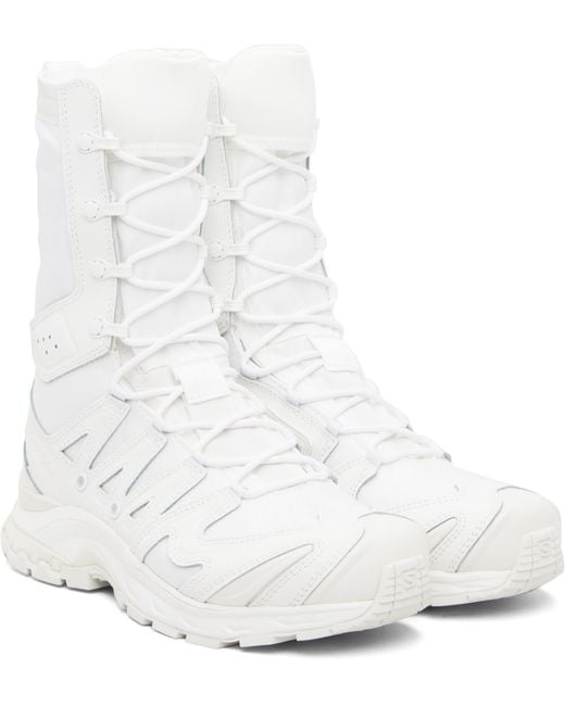 Rier White X Salomon High-Top Jungle Boots for men
