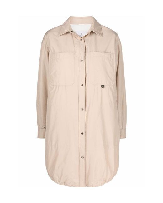 Brunello Cucinelli Natural Water-Resistant Long-Sleeved Shirt