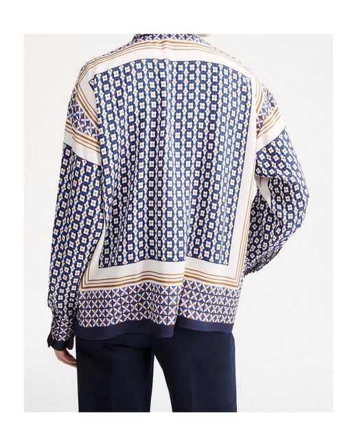 Marella Blue Printed Shirt