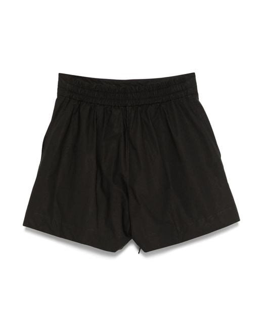 P.A.R.O.S.H. Black Cotton Shorts