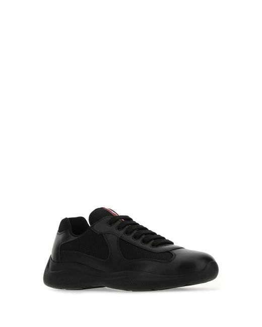 Prada Black America's Cup Sneakers for men