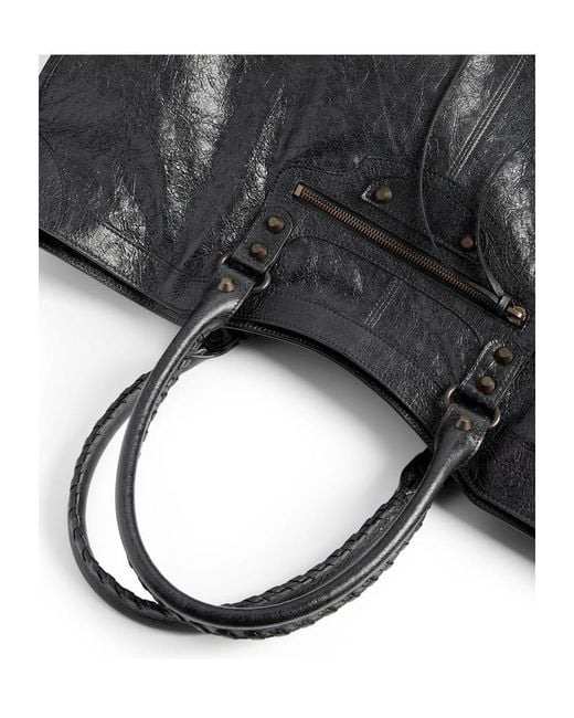 Balenciaga Black Le City Zipped Travel Bag for men