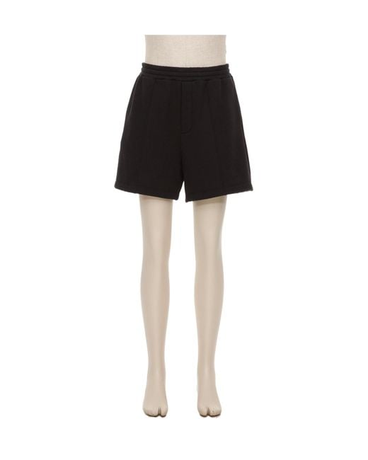Valentino Black Logo Embroidered Track Shorts for men