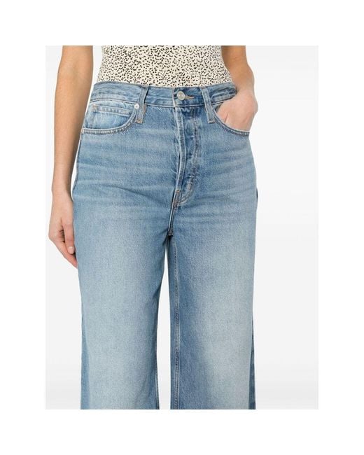FRAME Blue The 1978 High-Waist Wide-Leg Jeans