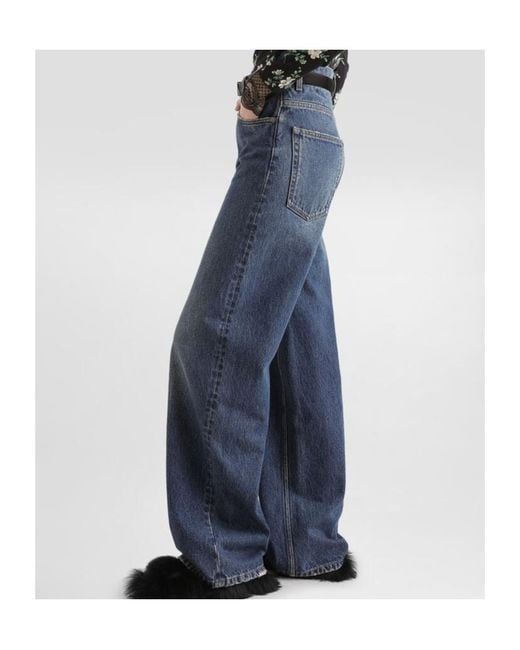 Dolce & Gabbana Blue 5-Pocket Loose Fit Jeans
